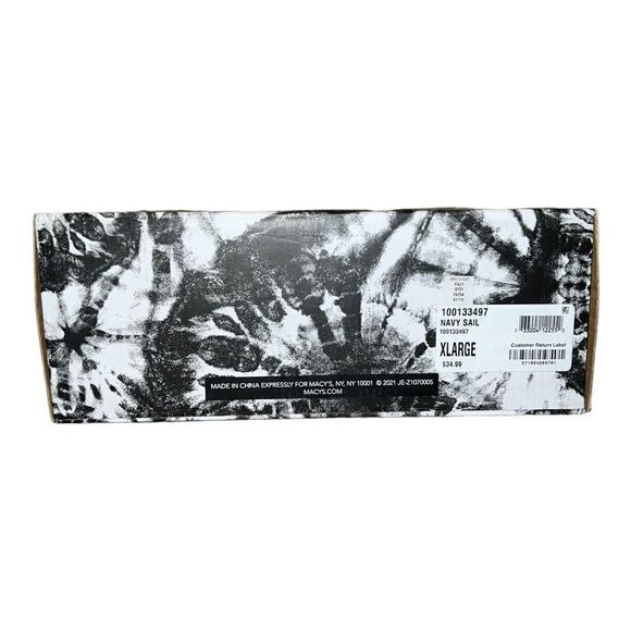 Jenni Womens Crisscross Faux Fur Slide Slippers Navy Sail Extra Large New - Picture 4 of 4